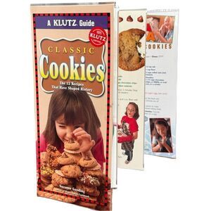 A Klutz Guide Classic Cookies Laminated Accordian Recipes by Suzanne Gooding.